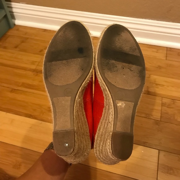 Red Espadrille Wedges - 5.5 - Picture 6 of 6